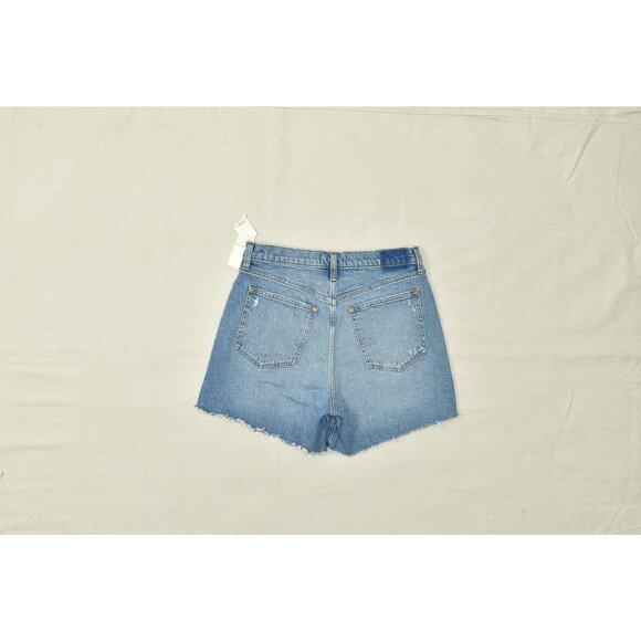 Abercrombie & Fitch Women The Dad Short High Rise Blue Denim Size 29 Cotton NWT - Picture 7 of 8